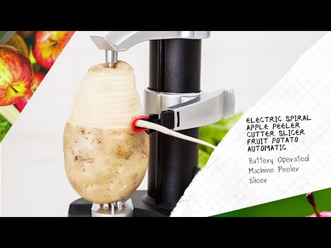 Automatic Electric Cutter Slicer, Machine Fruit Potato Peeler