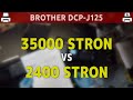 BROTHER DCP-J125 🖨️ 35000 stron vs 2400 stron