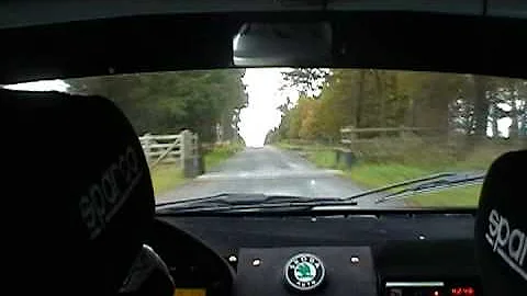Cheviot Rally 2008 Andy Fenwick Skoda WRC stage 9