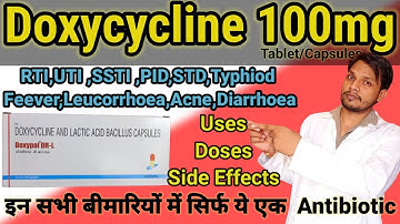 Doxycycline capsules ip 100mg in hindi||Doxycycline 100 mg capsule ||doxypal drl/doxt capsule