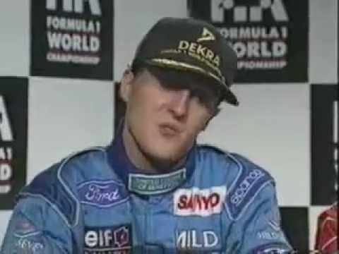 Michael Schumacher gives his title to Ayrton Senna