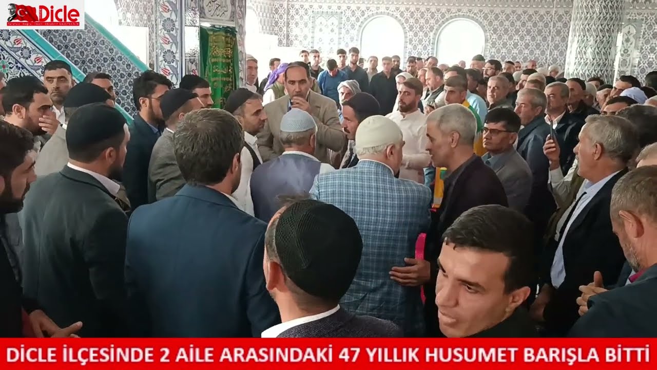 Dicle ilçesinde 2 aile arasındaki 47 yıllık husumet barışla bitti