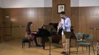 J. HOROVITZ: Sonatina para clarinete y piano (Gustavo Domínguez Ojalvo, Laura Rendón)