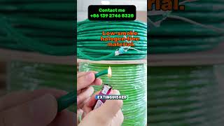 Fire test Halogen-free cable magic.#cable #factory #internet #electric #network
