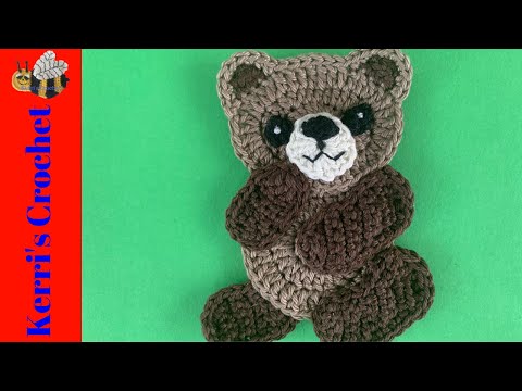 Crochet Small Teddy Bear Tutorial - Crochet Applique Tutorial