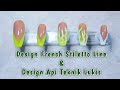 Design French Nails Stiletto Line dan Design Api Teknik Gambar - Nails by Cindorella