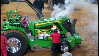 FULL 10,200lb PRO STOCK Tractor Class  NFMS Championship tractor pull Louisville Ky 2/17/2024