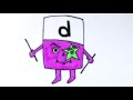 Learn alphabet a to z  learn colors for kids  coloring and drawing  letters  alphablocks