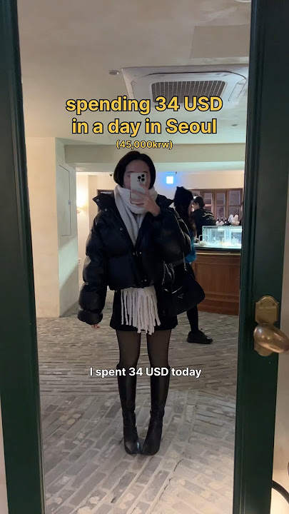 how I spent 34 USD in a day living alone in seoul 🤍