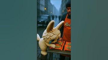 Labubu Steals Reeses #labubu #catvideos #cat