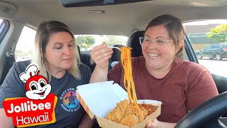 Americans Trying JOLLIBEE for the FIRST TIME! Jollibee Maui- First Time Trying Filipino Fast Food!