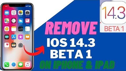 Remove iOS 14.3 Beta 1 After Installation On iPhone! How To Remove iOS 14.3 Beta 1