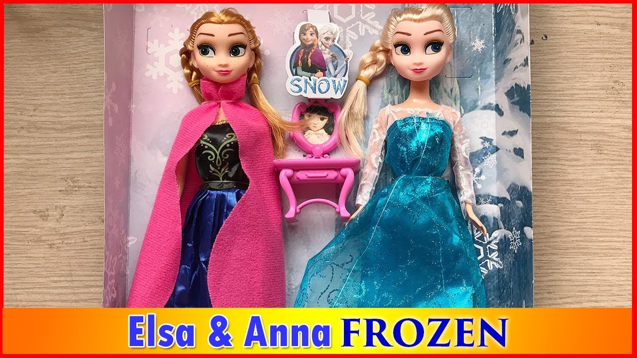 Đồ chơi trẻ em, BÚP BÊ CÔNG CHÚA ELSA & ANNA XINH ĐẸP ĐỔI TRANG PHỤC - Elsa  & Anna dolls (Chim Xinh) - YouTube