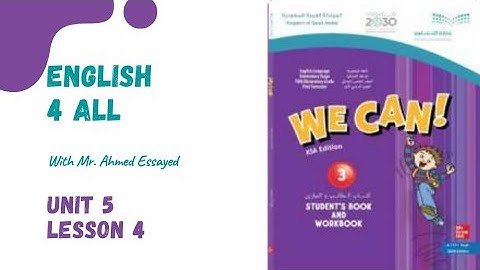 We can 3 Unit 5 Lesson 4