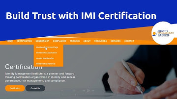The IMI Certification Process – Building Trust Step by Step