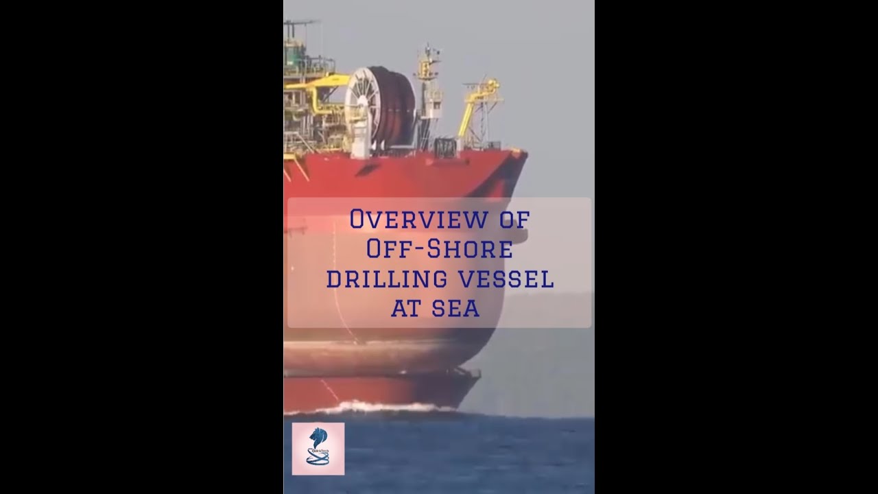 Overview of Off-Shore drilling and storage vessel at sea sailing