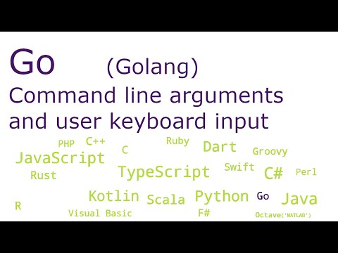 Go (Golang) - Command line arguments and user keyboard input