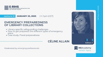 #CurrentTopicsHS Lecture 1/Edition 3: Emergency preparedness of library collections