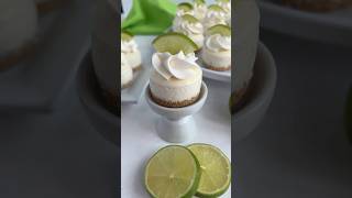 Mini key lime pie cheesecakes! #cheesecake #dessert