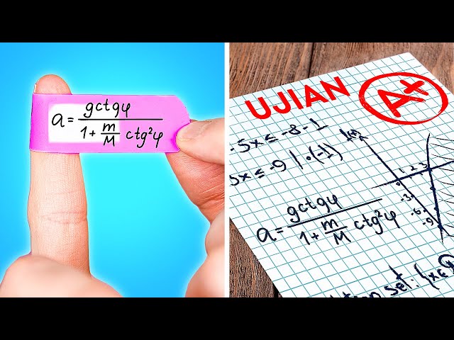 PANDUAN NYONTEK PAS UJIAN | Trik Survival di Sekolah untuk Para Murid ala 123GO! SCHOOL class=