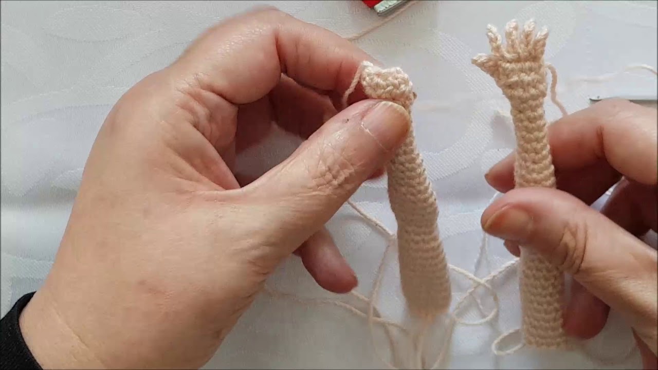 muñeca sirena parte 1 brazos