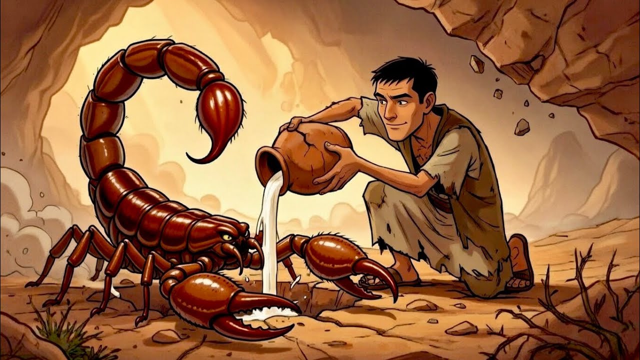 قصة الراعي الذي كان يسكب اللبن يومياً في جحر عقرب ضخم.. فكافأه العقرب بطريقة أذهلت أهل القرية كلها