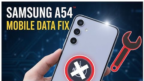 Samsung A54 Mobile Data Problem Fix | Internet Not Working Samsung Galaxy A54 mobile data 