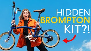 This new Brompton E-bike Conversion kit is TINY!
