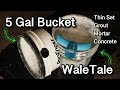 Capture Silica dust using a WaleTale versus a modified 5 gal bucket