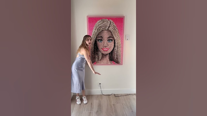 10,000 lipsticks later 💄 #barbie art by @kevinchampeny1661
