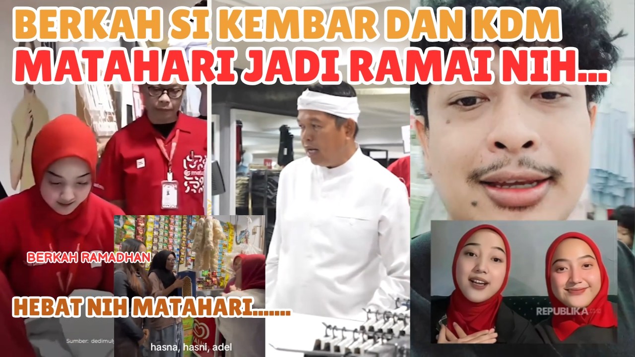 VIRAL‼️BERKAH SI KEMBAR & KDM, MATAHARI MEMBLUDAK DIDATANGI WARGA SE-JABAR