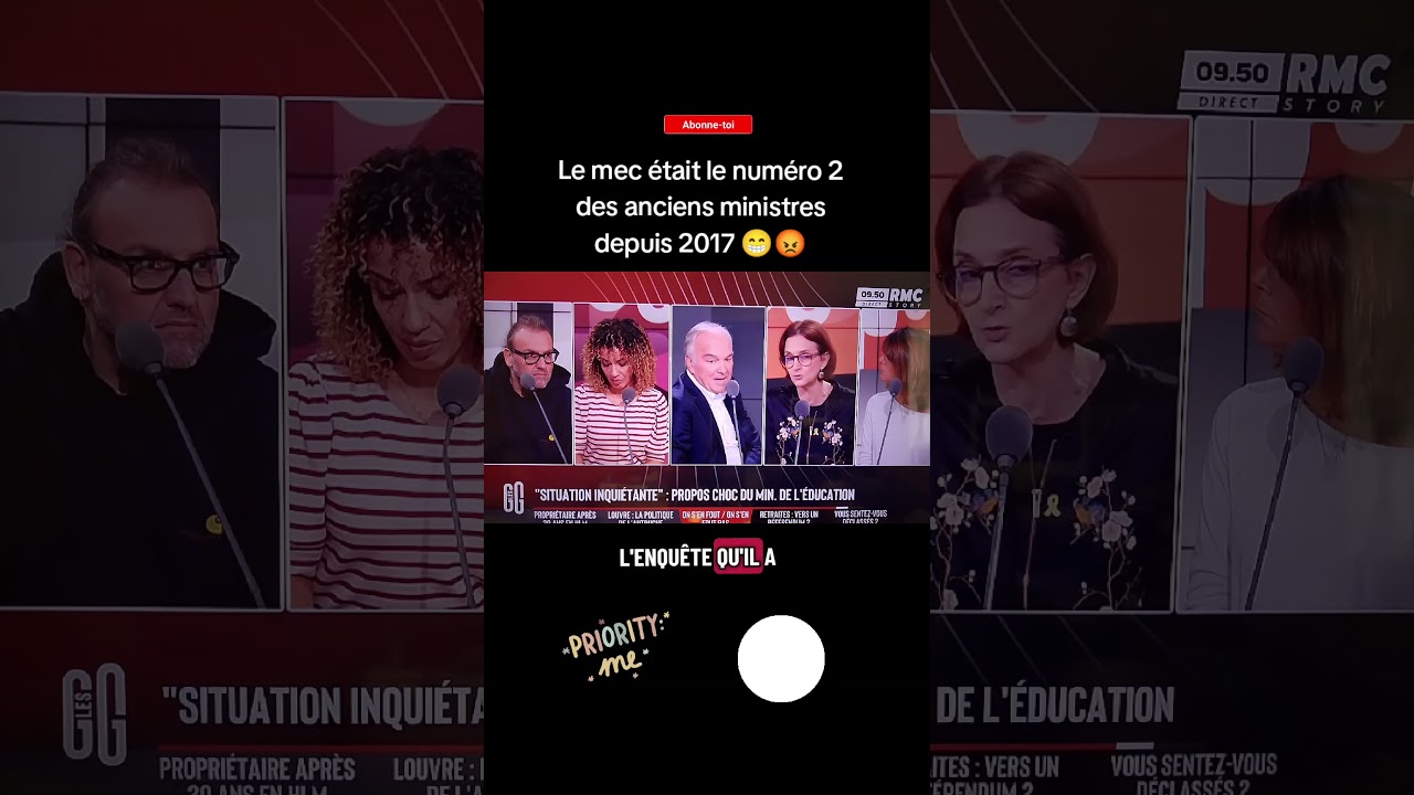 Le tout ministre de l'éducation nationale dresse un bilan catastrophique...😭