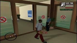 GTA SA: CJ busted by security guards