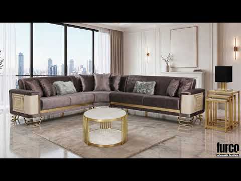 Neva Gray Sectional Set