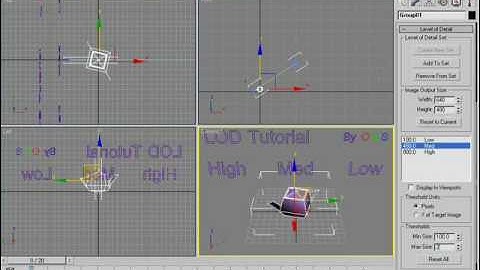 3Ds Max LOD Tutorial