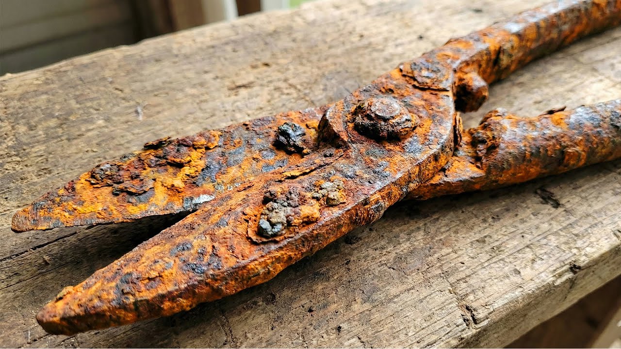 Total restoration a 100 year old ancient Soviet scissors | Restore TV