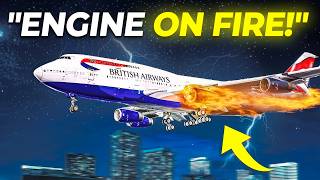 747 BURSTS INTO FLAMES Seconds After Takeoff! What the Pilot Did Next Shocked Everyone...