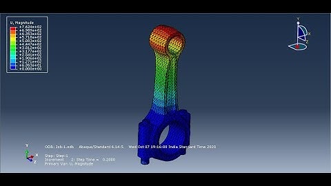 Analysis on connecting rod in Abaqus 6 14