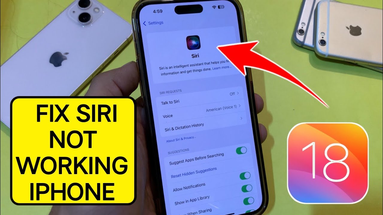 iPhone Siri Not Working iOS 18 |Siri 2.0| How To Fix Siri 2.0 not ...