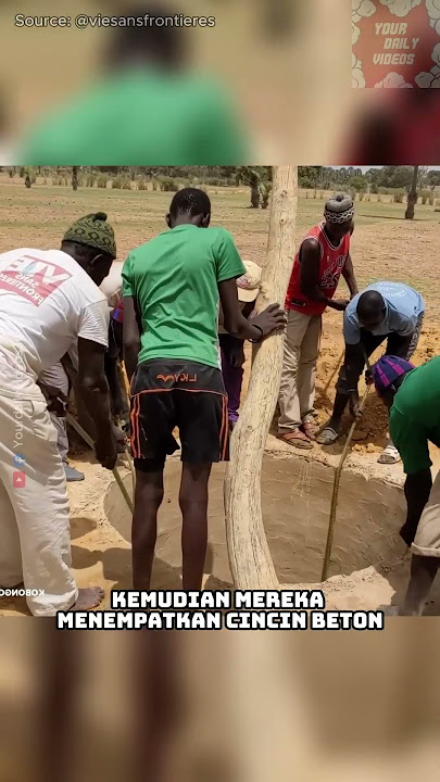 Cara orang afrika membuat sumur! #faktaunik #shorts