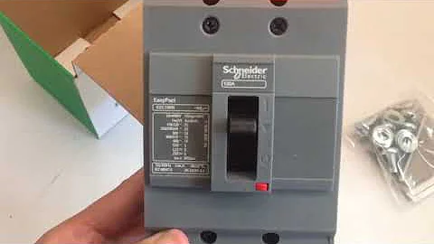 Unboxing MCCB EZC100N 100A Schneider