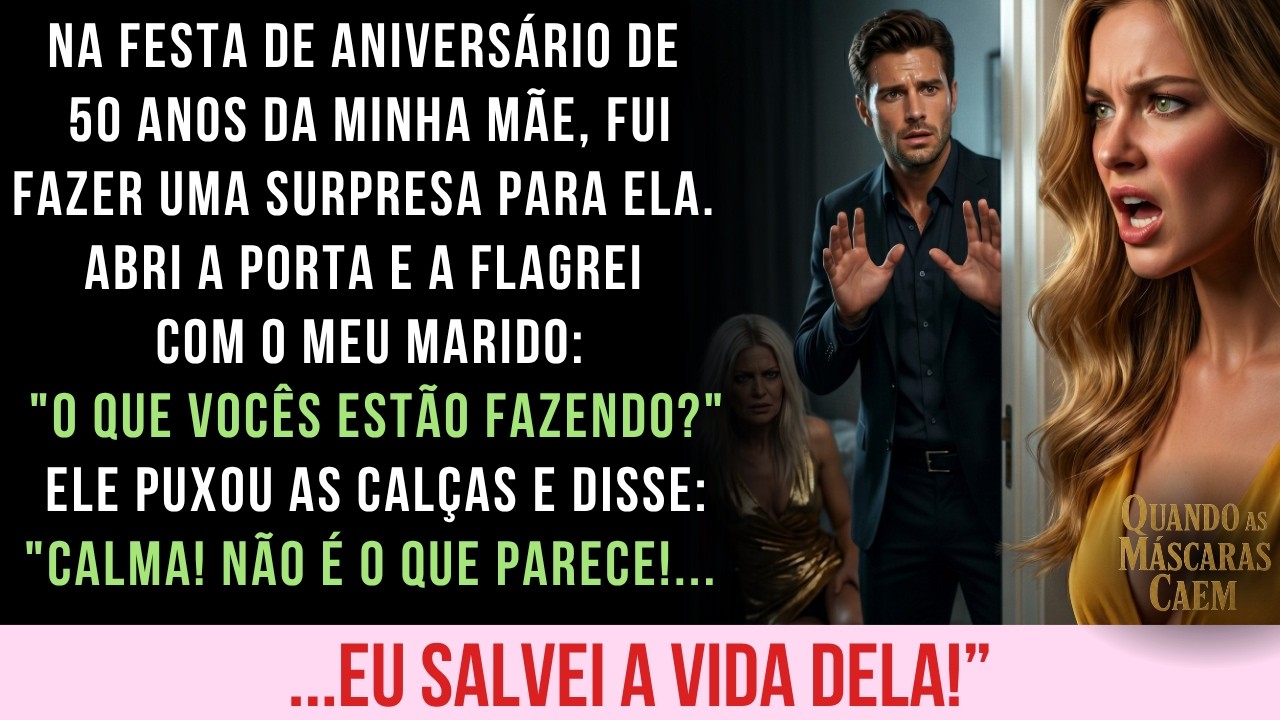 Girei a chave da sala privativa e o que vi congelou até o sangue: o meu marido, sem calças, segurava a minha mãe contra a parede. Ela, de vestido dourado, com as pernas enroscadas na cintura dele....