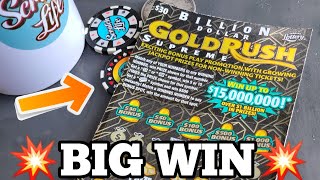 💥BIG WIN💥 NEW $30 Billion Dollar GoldRush Supreme Ticket | Florida Lottery
