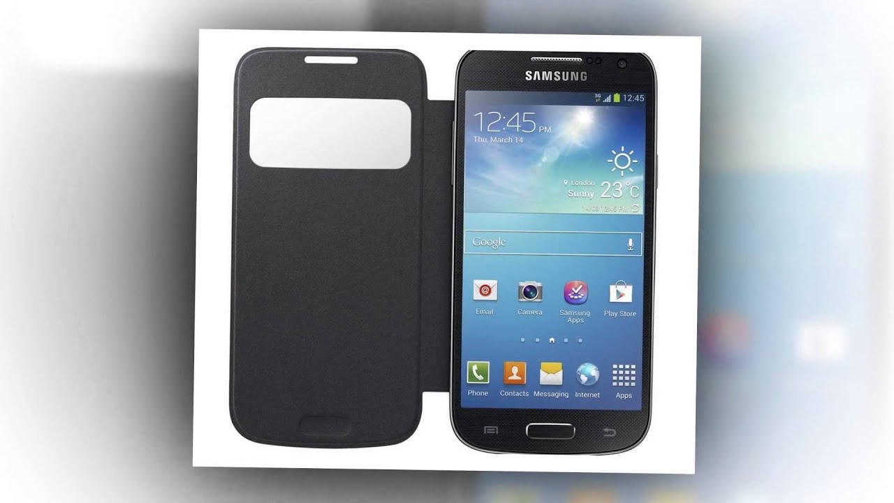 Samsung Galaxy S4 Mini S View Flip Cover   Black