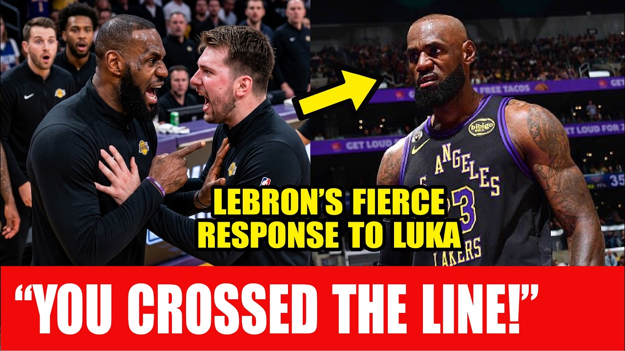 “DON’T TOUCH MY SON!” LeBron James GOES OFF After Luka Dončić Snaps at ...