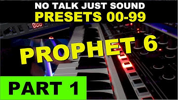 DSI Prophet 6 Sounds and Demo - No Talking - P1
