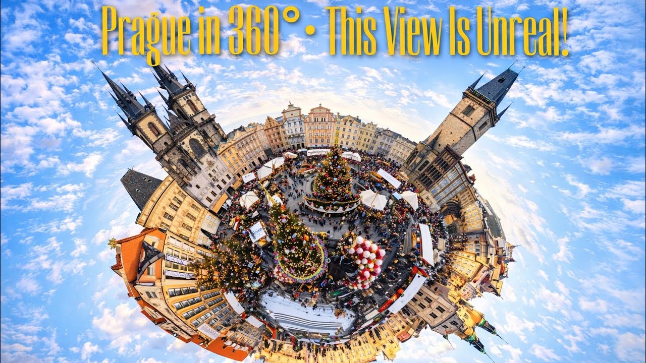 PRAGUE Like You’ve NEVER Seen Before!🇨🇿 (Tiny Planet View)