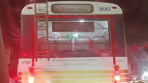 Apsrtc srikakulam to pathapatanam ultra palle velugu bus night time back side view|