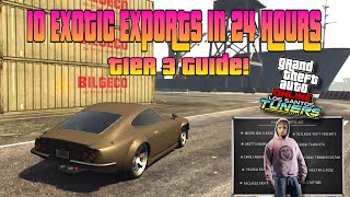 GTA Online: Deliver all 10 Exotic Exports vehicles in a day