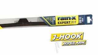 Rain X Expert Fit Beam Wiper Blade Installation J Hook